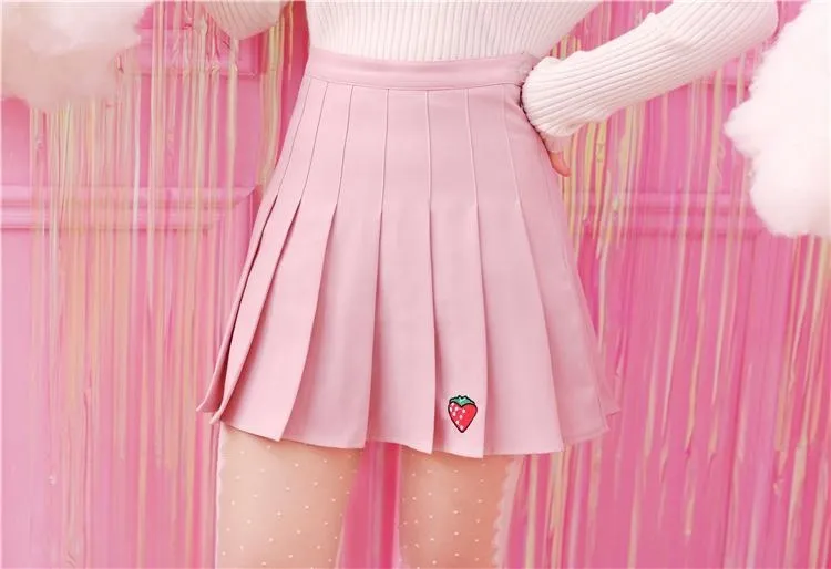 Strawberry Tennis Skirt