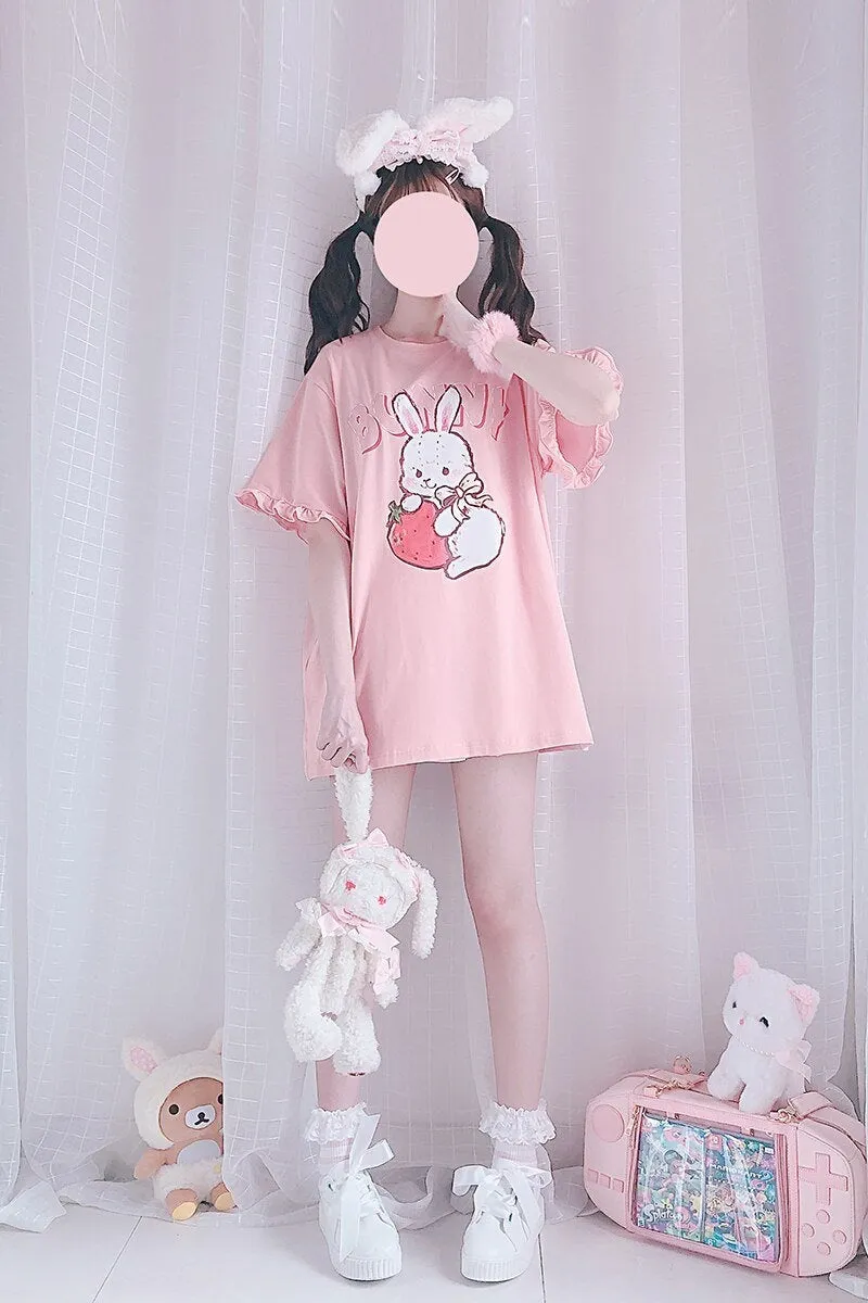 Strawbunny Oversized Tee