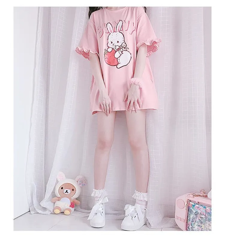 Strawbunny Oversized Tee