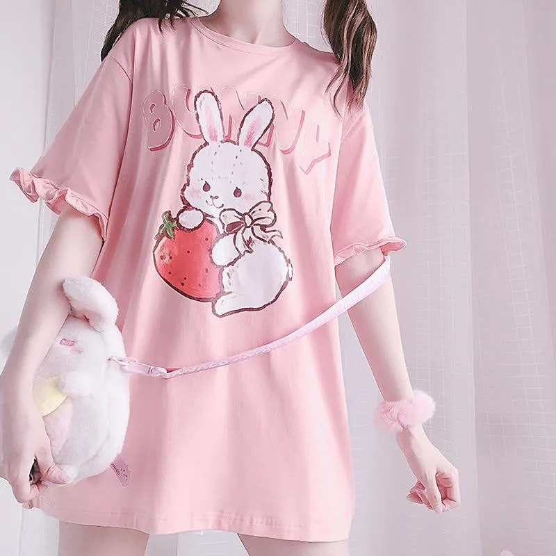 Strawbunny Oversized Tee