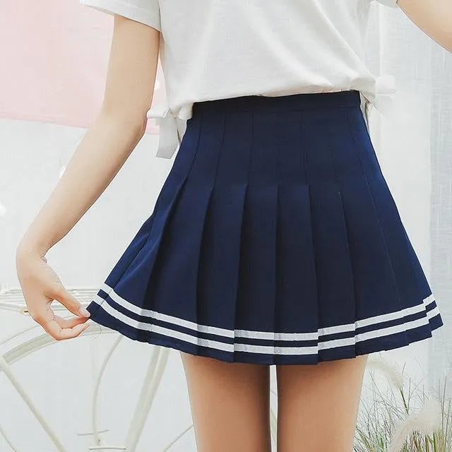 Striped Tennis Skirt