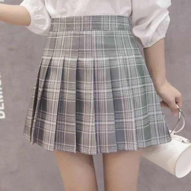 Tartan Plaid School Girl Skirt