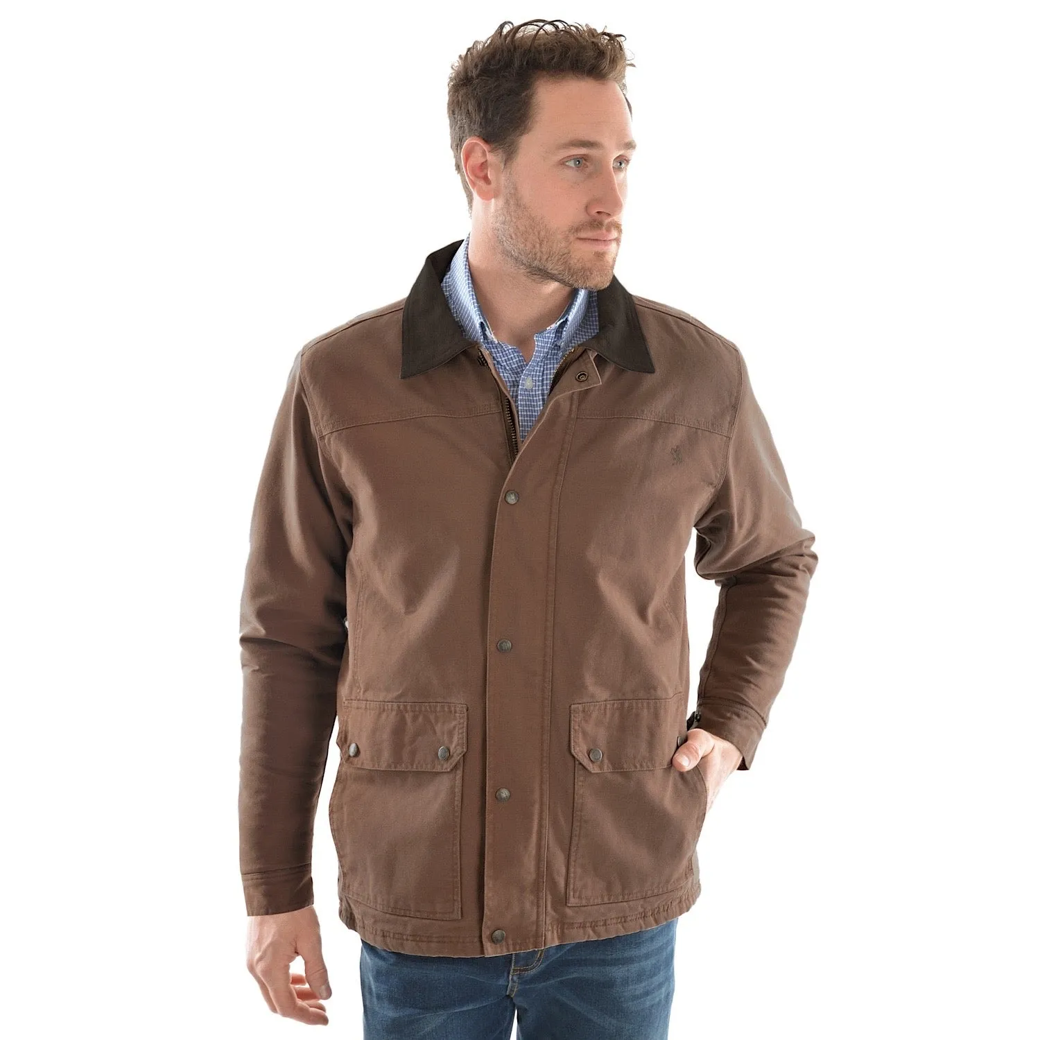 Thomas Cook Men's Canvas Jacket Dark Tan