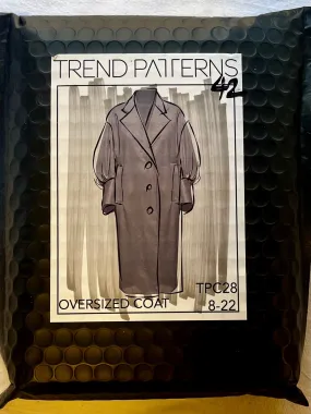 Trend Patterns Oversized Coat UNCUT Coat Sizes 4-18