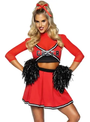 Varsity Babe Womens Red Cheerleader Costume