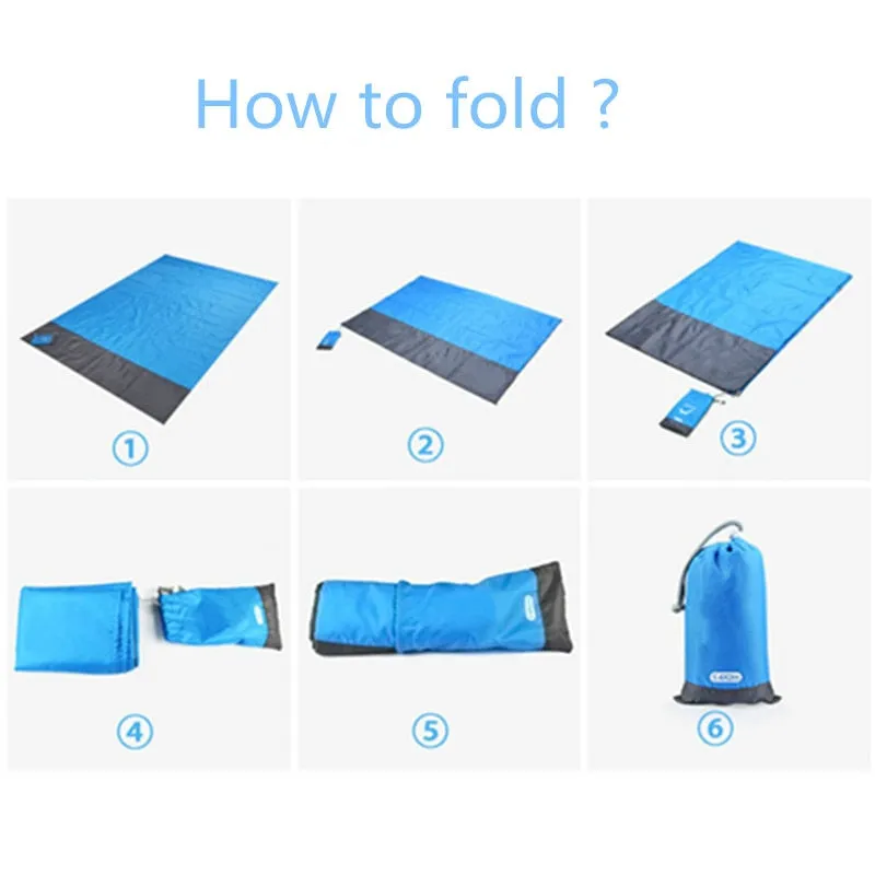 Waterproof Beach Towel Blanket Pocket Sand Free Towel Large Portable Mat Beach Camping Outdoor Towel Beach Picnic Mat Towel