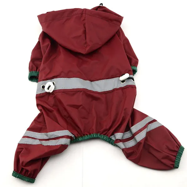 Waterproof Raincoat with Hood for Dogs for Rainy Season