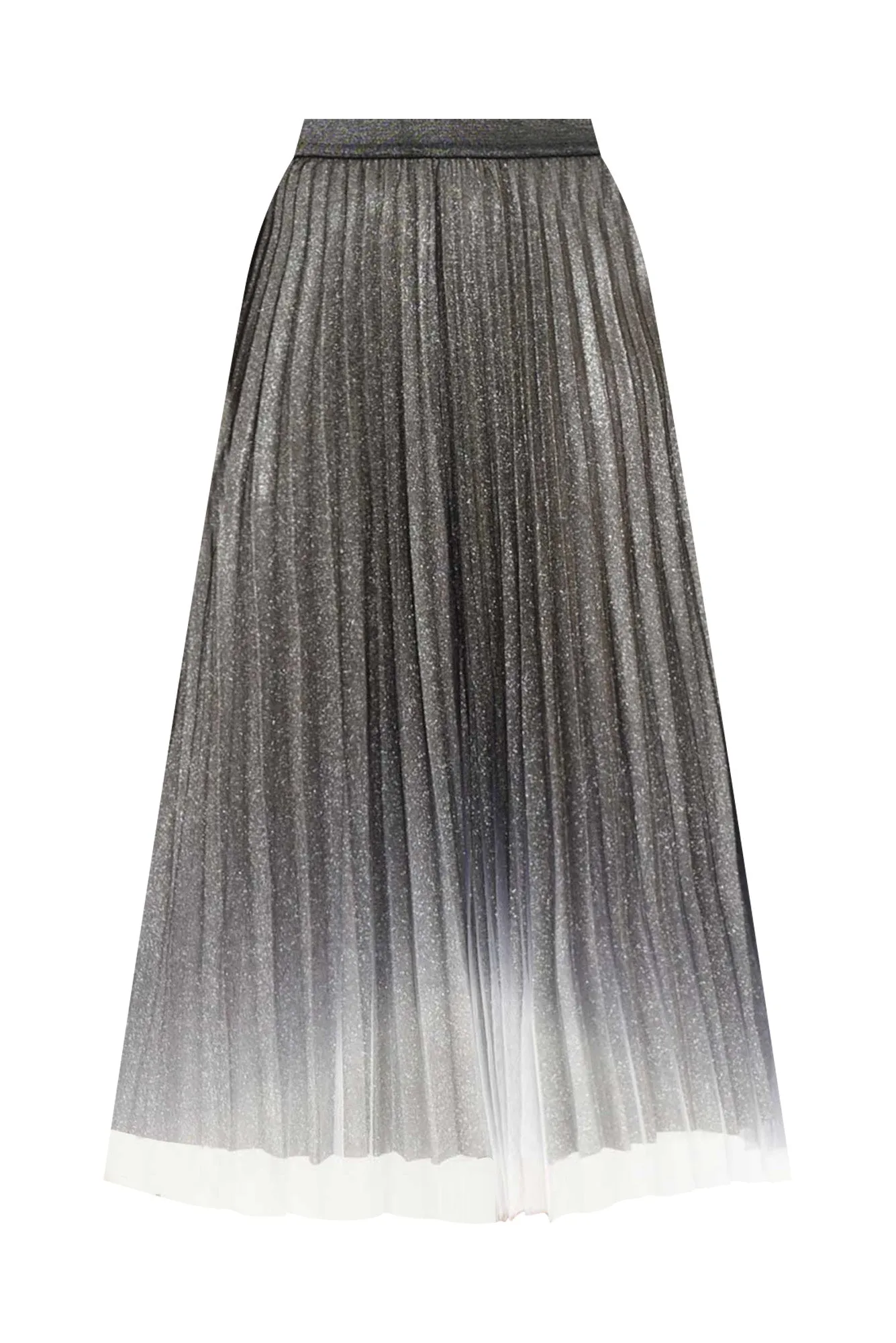 West Charcoal Ombre Pleated Skirt