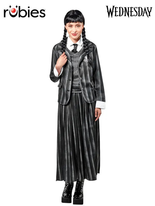 Women Costume - Wednesday Nevermore Deluxe Black Costume (Netflix)