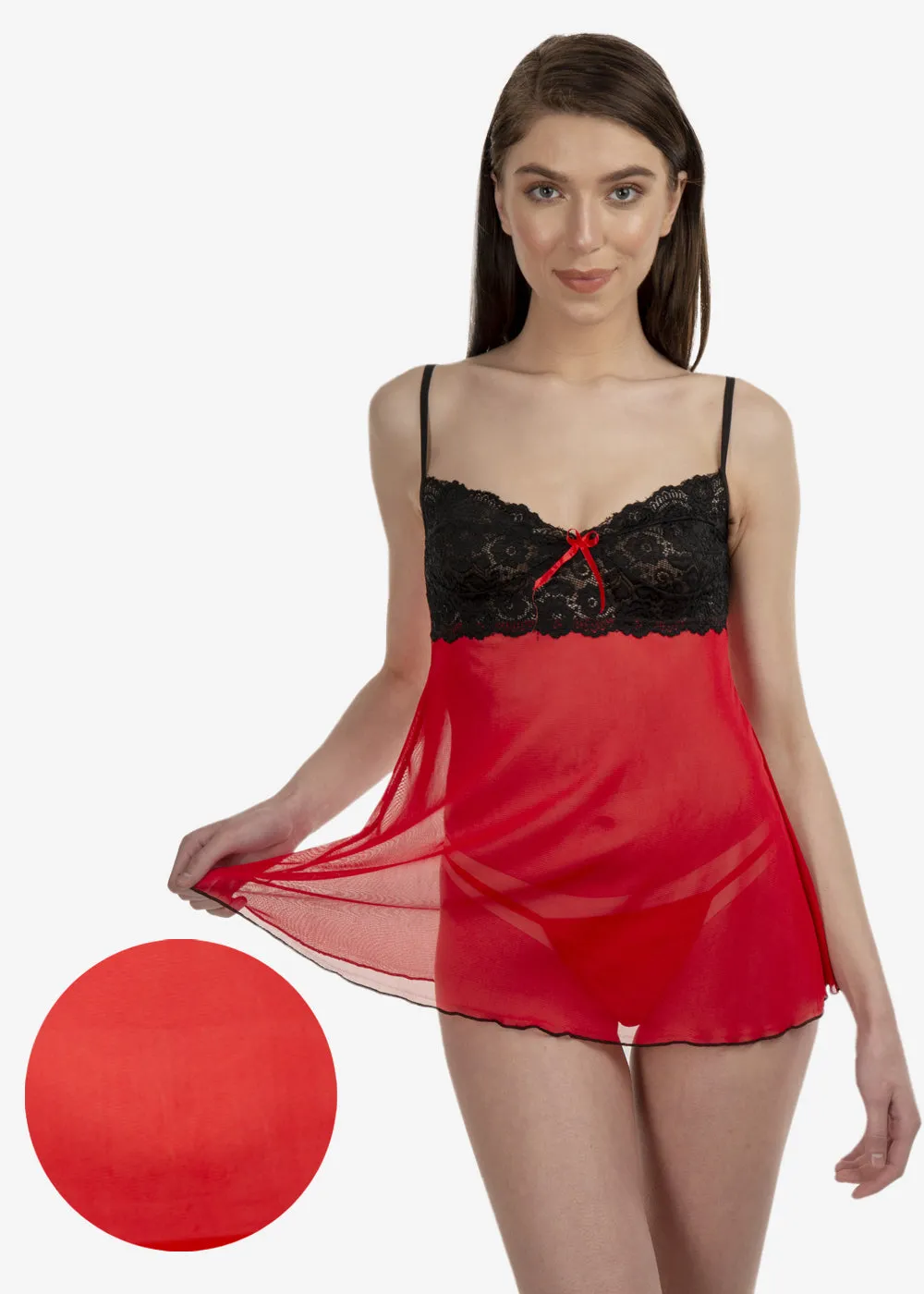 Women's Sexy Lace Babydoll Sleepwear