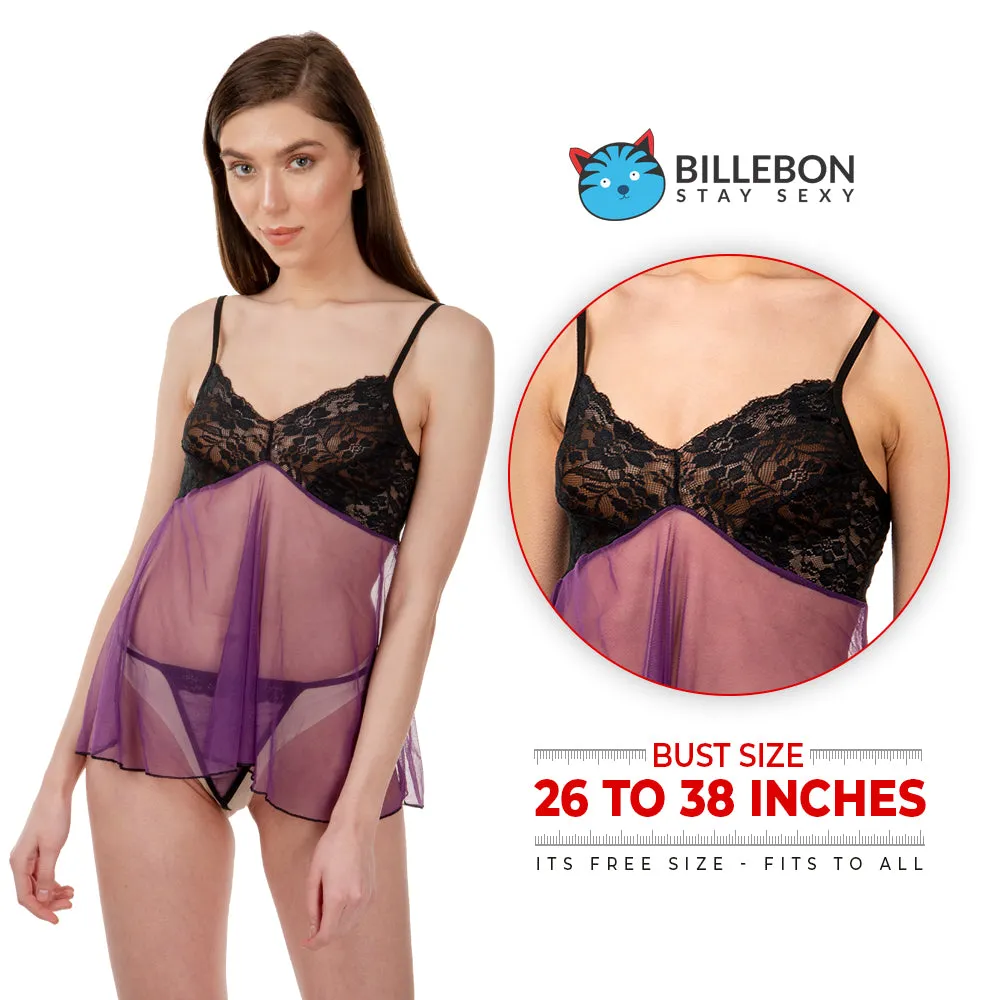 Women's Sexy Lace Babydoll Sleepwear