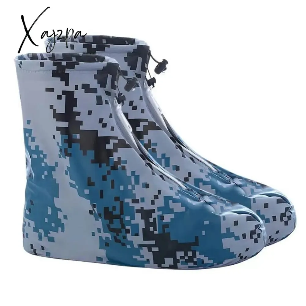 Xajzpa - Men Women Shoes Covers for Rain Flats Ankle Boots Cover PVC Reusable Non-slip Cover for Shoes With Internal Waterproof Layer