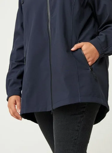 Zizzi Amy Jacket in Navy