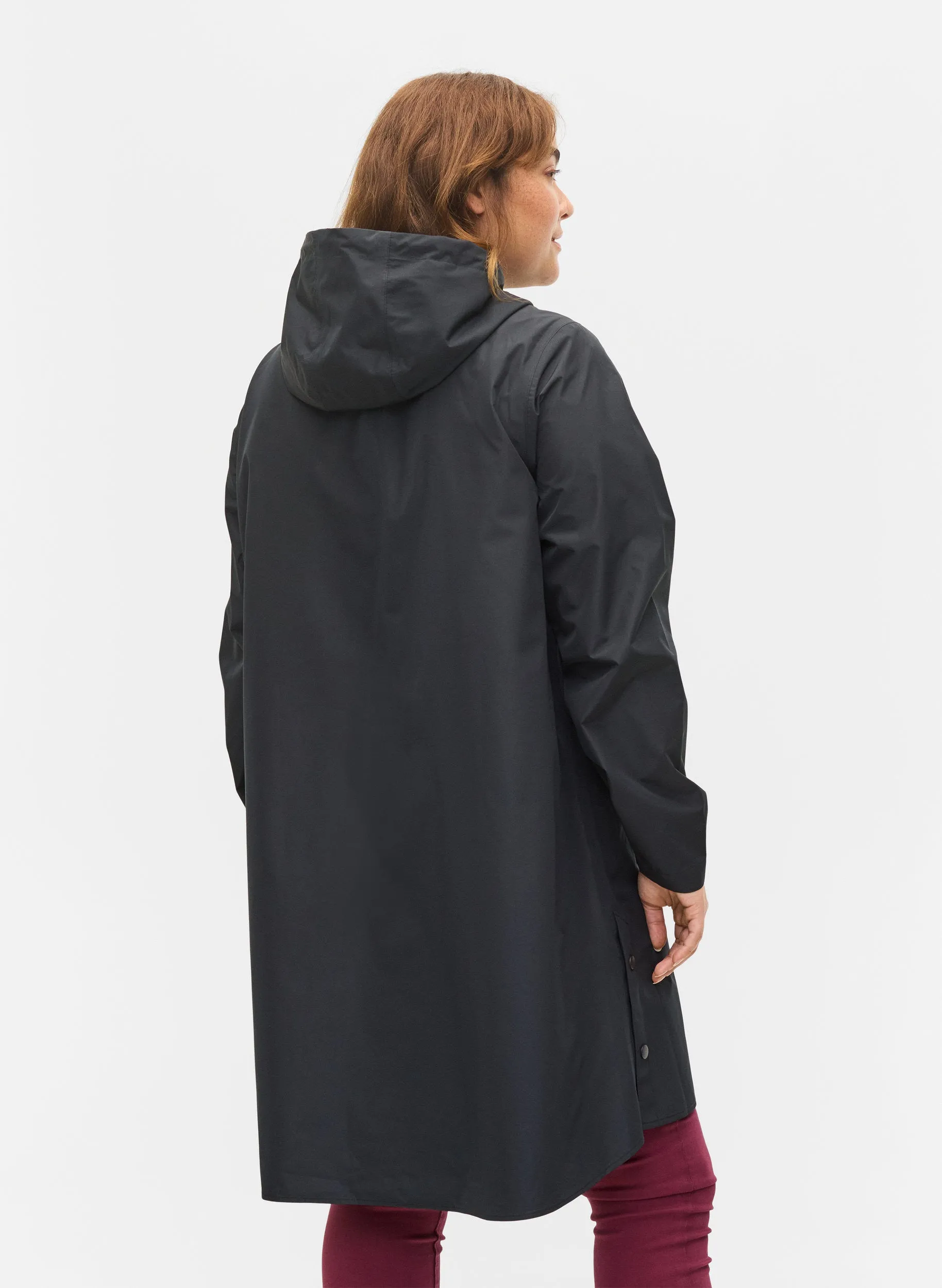 Zizzi Klara Raincoat in Black